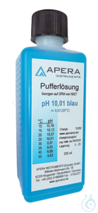 Calibration solution pH 10.01 
	pH value: 10.01 250ml
	Precise calibration: Accuracy of pH 0.015...